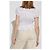Top Rag & Bone com decote em V em rami branco - vista 4