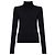 Dsquared2 Rollkragenpullover mit Logo Schwarz Wolle