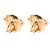 Versace Orecchini a clip Shell Motif oro - vista 3