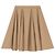 Falda plisada de algodón Marni beige