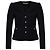 Alessandra Rich Blazer con bottoni lucidi