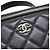 Chanel Borsa a tracolla in agnello nero AP2199 - vista 4