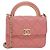 Chanel AP2845 Borsa a tracolla rosa in pelle d'agnello
