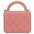 Chanel AP2845 Borsa a tracolla rosa in pelle d'agnello - vista 2