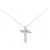 Autre Marque Collana Croce in Pt950 e Diamanti