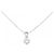 Autre Marque Platin-Diamant-Halskette