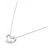 Autre Marque Collana Cuore in Diamanti e Oro Bianco K10 - vista 2