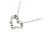 Autre Marque Collana Cuore in Diamanti e Oro Bianco K10 - vista 4