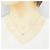 Autre Marque Collana Cuore in Diamanti e Oro Bianco K10 - vista 6