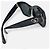 Chanel Gafas de sol negras Square Heart CC Logo - vista 4