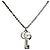 Gucci Collana con pendente a chiave GG Marmont argento