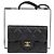 Chanel Tarjetero Classic de piel de becerro Gold