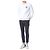 Off White Fleece-Sweatshirt mit Pinselmalerei - Ansicht 13