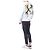 Off White Fleece-Sweatshirt mit Pinselmalerei - Ansicht 15