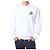 Off White Fleece-Sweatshirt mit Pinselmalerei - Ansicht 3