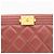 Chanel Clutch Boy New Medium in pelle di agnello bordeaux e oro - vista 3