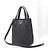 Salvatore Ferragamo Mini Top Handle in vitello nero Gancini - vista 3