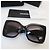 Chanel Oversized CC Logo Sonnenbrille Black Silver Level - Ansicht 3
