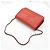 Wallet On Chain Chanel Borsa a tracolla WOC Signature in caviale rosso e argento - vista 5