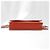 Wallet On Chain Chanel Borsa a tracolla WOC Signature in caviale rosso e argento - vista 6