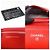 Wallet On Chain Chanel Borsa a tracolla WOC Signature in caviale rosso e argento - vista 7
