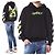 Off White Velours-Hoodie mit Schriftzug