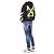 Off White Velours-Hoodie mit Schriftzug - Ansicht 11