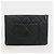 Chanel Clutch matelassé con logo CC dorato Nero Large - vista 7