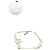 Chanel Collana d'oro per anniversario con perle e logo CC originale