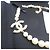 Chanel Collana d'oro per anniversario con perle e logo CC originale - vista 7