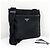 Prada Borsa Messenger Crossbody in Nylon con Logo Triangolare Nera - vista 2