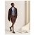 Hermès Cravatta Maillons Rythmes tie cm in seta da uomo blu - vista 3