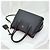 Prada Piccola borsa in pelle Saffiano nera con logo triangolare Quir - vista 5