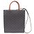 Céline Piccola borsa tote verticale e borsa a tracolla in tela Triomphe - vista 3