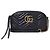 Gucci Borsa a tracolla con catena Marmont Matelassé Camera Bag Nero Oro - vista 2