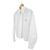 Céline Camisa corta de algodón de manga larga con bolsillo bordado Triomphe para mujer, Blanco