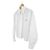 Céline Camisa corta de algodón de manga larga con bolsillo bordado Triomphe para mujer, Blanco - vista 2