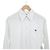 Céline Camisa corta de algodón de manga larga con bolsillo bordado Triomphe para mujer, Blanco - vista 5