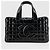 Chanel Borsa Tote Boston in Vernice Chocolate Bar - vista 2