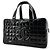 Chanel Borsa Tote Boston in Vernice Chocolate Bar - vista 9