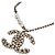 Chanel Bracciale a catena con pendente in perle e cristalli logo CC Gold - vista 4