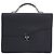 Dior Borsetta Elite Saddle Flap in pelle di vitello grana Borsa porta documenti Silver Black - vista 4