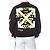 Off White Sweatshirt mit Neon-Velours-Buchstaben-Patch - Ansicht 10