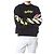 Off White Sweatshirt mit Neon-Velours-Buchstaben-Patch - Ansicht 13