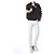 Off White Sweatshirt mit Neon-Velours-Buchstaben-Patch - Ansicht 15