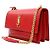 Autre Marque Borsa a tracolla Sunset Medium in vitello rosso con catena dorata - vista 2