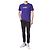 Off White Kurzarm-T-Shirt mit Neon-Velours-Schriftzug - Ansicht 2
