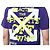 Off White Kurzarm-T-Shirt mit Neon-Velours-Schriftzug - Ansicht 20