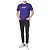 Off White Kurzarm-T-Shirt mit Neon-Velours-Schriftzug - Ansicht 3