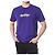 Off White Kurzarm-T-Shirt mit Neon-Velours-Schriftzug - Ansicht 4